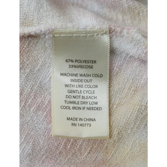 MAX STUDIO PERFORMANCE TIE DIE PRINT HI LOW SWEATER - Picture 8 of 8